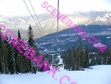 winter photo taken in 2007 of a ski chairlift in Whistler British Columbia Canada 