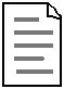 an icon of a document with folded upperright corner
