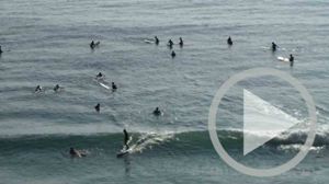 video preview PLAY button for video14 by scenebank-com Waist-High Day Surf Lineup Crowds