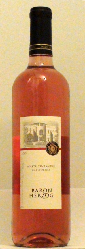 Baron Herzog White Zinfandel 2013 - full bottle